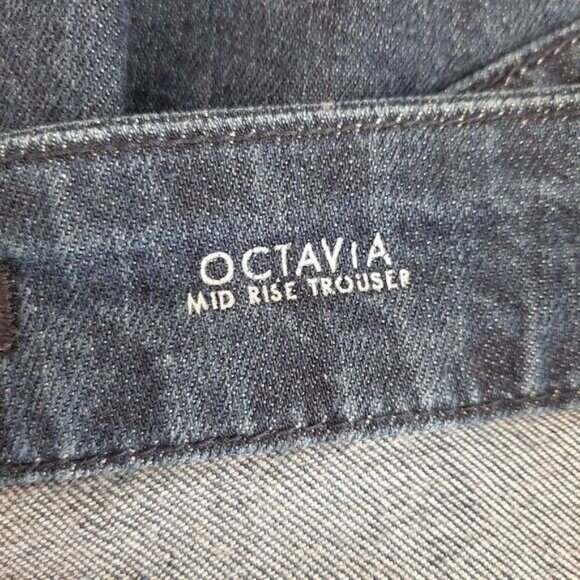 FIDELITY | Octavia Mid Rise Trousers Flare Leg Jeans Jett Rinse Sz 29 - Picture 9 of 12